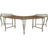 vidaXL Boom Bank 4-Aantal zitplaatsen 160 x 80 x 44 cm Staal