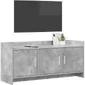 vidaXL TV Kast 102 x 33 x 47 cm Betongrijs Bewerkt hout