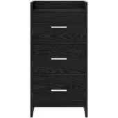 vidaXL Dressoir Zwart eiken 40 x 36 x 80 cm Bewerkt hout