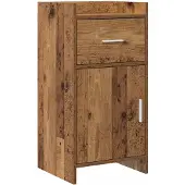 vidaXL Dressoir Oud hout 40 x 36 x 80 cm Bewerkt hout