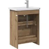 vidaXL Badkamermeubel Set Artisanaal eiken 61 x 40 x 84,5 cm