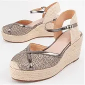 Montevita (Grijs, 37) Dames Espadrille Met Sleehak Balenci9 102924