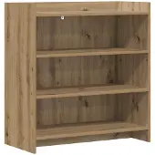 vidaXL Dressoir Artisanaal eiken 75 x 36 x 80 cm Bewerkt hout