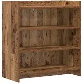 vidaXL Dressoir Oud hout 75 x 36 x 80 cm Bewerkt hout