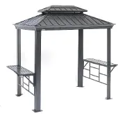 Sojag Messina aluminium bbq grillpaviljoen 179x292x262 cm