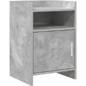 vidaXL Nachttafels Betongrijs 40 x 36 x 60 cm Bewerkt hout