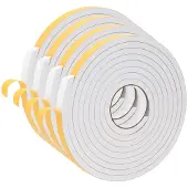 vidaXL Zelfklevende schuimtape 4 st Wit 20mm x 5m CR Schuim