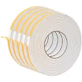 vidaXL Zelfklevende schuimtape 5 st Wit 10mm x 10m CR Schuim