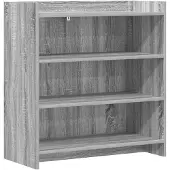 vidaXL Dressoir Grijs Sonoma 75 x 36 x 80 cm Bewerkt hout