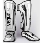 Venum Elite Kickboks Scheenbeschermer- SILVER/BLACK - M