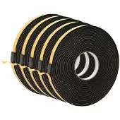 vidaXL Zelfklevende schuimtape 5 pcs Zwart 15mm x 10m CR Schuim