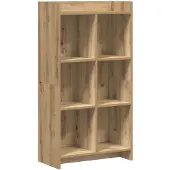 vidaXL Boekenkast 6-laags 59 x 30 x 111 cm Bewerkt hout