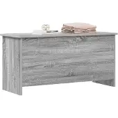 vidaXL Opbergkist Grijs Sonoma 100 x 40 x 50 cm Bewerkt hout