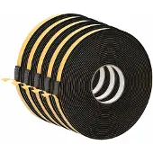 vidaXL Zelfklevende schuimtape 5 st Zwart 10mm x 10m CR Schuim