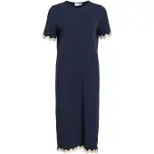 Vila Vicalisa Korte Mouwen Midi Jurk XS EU dames