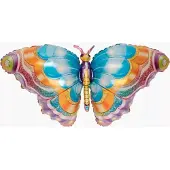 Folat Folieballon vlinder blauw