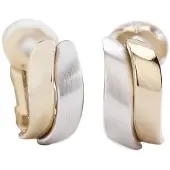 Traveller oorclips - mat/glans - bicolor - #155102