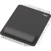 Fellowes Breyta muismat, met polssteun en Microban bescherming, rubber, B 200 x D 240 x H 17,5 mm, zwart
