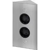 Thebo Hoekstopcontacten 2-voudig RVS VST3007-2 17586/200/2