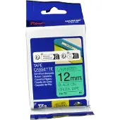 Brother Tape TZe-731 Zwart op groen (12 mm)