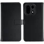 Selencia Echt Leren Bookcase voor de OnePlus 15 - Zwart