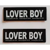 Julius-K9 Set Labels voor Powerharness - Large tekst: LOVER BOY