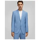 HECHTER PARIS regular fit colbert van scheerwolmix