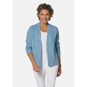 Goldner Gebreide vest Elegante grof gebreide jas, kabelpatroon