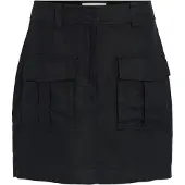 ROUGE EDIT Dames Rokken Rousummer Hw Short Skirt - Zwart - Maat 36