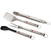 Aucune Barbecuegereedschap - Joseph Joseph - GrillOut - Roestvrij staal - 4 stukjes - Transportkoffer