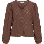 Vila Blouse 'ABBI' bruin