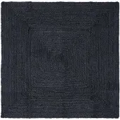 vidaXL Gebied Tapijt Donkergrijs 160 x 160 cm Jute