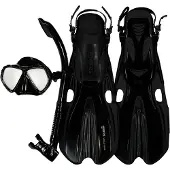 Mares Aquazone Volo One Splash Snorkeling Set Zwart EU 38-42