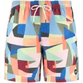 The Sunshine Brand Zwemshorts 'Mike' kobaltblauw / abrikoos / rosa / rood