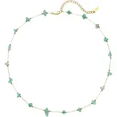 Hey Happiness Ketting 'Green Aura' goud