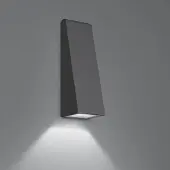 Artemide LED-wandlamp buiten Cuneo Mini, zwart, Aluminium, Design, LED wandlamp buiten