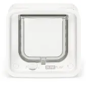 Sure Petcare Flap Dualscan Microchip Kattenluik Wit 20 x 20 x 7 cm