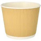 Papstar 25 Soepkommen, karton 998 ml Ø 13,5 cm · 10,8 cm bruin/wit Ripple Wall