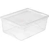 Sunware Omega Clearbox L 18Ltr M/deksel Transparant transparant Kunststof