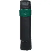 Pelikan TG 12, Zachte etui, Leer, Zwart, Groen, Monochromatisch, Volwassene