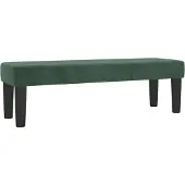 vidaXL | Bank | Donkergroen 100 x 30 x 30 cm Fluweel