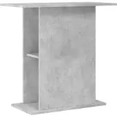 vidaXL Aquariumstandaard 75x36x72,5 cm bewerkt hout betongrijs