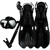 Mares Aquazone Volo One Dry Snorkeling Set Zwart EU 38-42