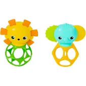 Bright Starts Bijtringen Easy-Grasp Soother 2stk