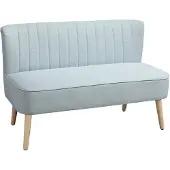 HOMCOM Loveseat-Polyester-117L x 56,5B x 77H cm-Groen
