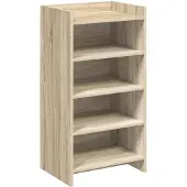 vidaXL Schoenenkast Sonoma Eiken 48 x 36 x 92 cm Bewerkt hout