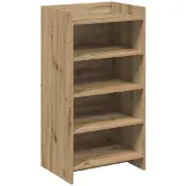 vidaXL Schoenenkast 48 x 36 x 92 cm Bewerkt hout Artisanaal eiken