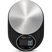 INF Digitale keukenweegschaal 2kg / 0,1g RVS Zwart / zilver