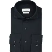 Profuomo Zakelijk overhemd heren Blauw Japanese Knitted Hux PP2H00008/C