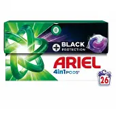 Ariel 4 In 1 Pods + Black Protection (26 wasbeurten)